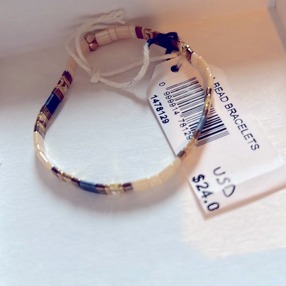 Good karma glass beads stretch stackable bracelet NEW - Picture 3 of 7